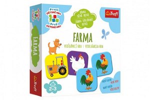 Trefl Farma vzdělávací společenská hra pro nejmenší v krabici 20x20x5cm 24m+