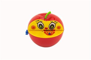 RAPPA Pokladnička červené jablko s červíkem na klíček