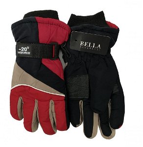 Bella Accessori Dětské zimní rukavice Bella Accessori 9009-3 červená