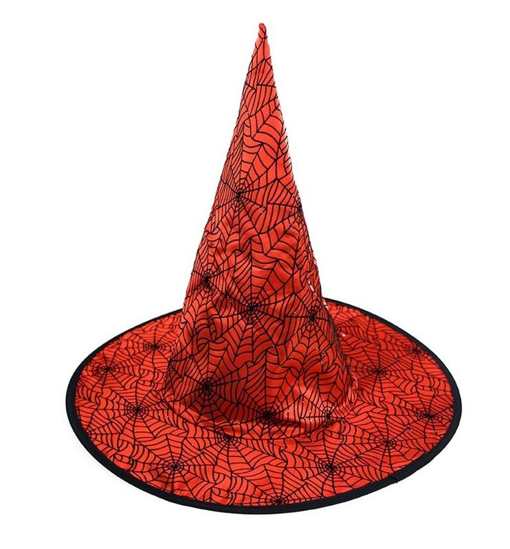 RAPPA Klobouk červený čarodějnice/Halloween pro dospělé