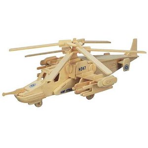 Woodcraft construction kit Woodcraft Dřevěné 3D puzzle vrtulník