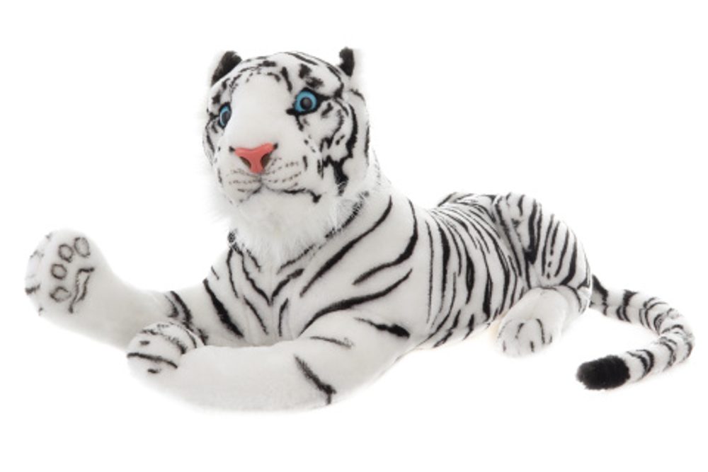 Popron Plyš tygr bílý 55 cm