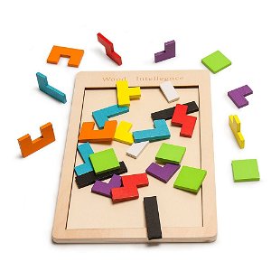 Popron Dřevěné puzzle - tvary