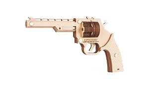Woodcraft construction kit Woodcraft Dřevěné 3D puzzle Zbraň na gumičky Revolver