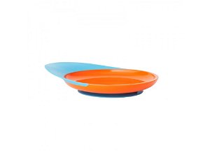 Boon - CATCH PLATE - Talíř s přísavkou modro-oranžový