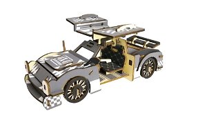 Woodcraft construction kit Woodcraft Dřevěné 3D puzzle Sportovní auto