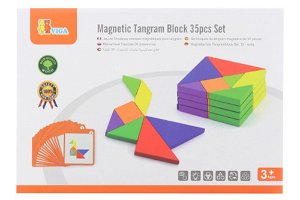 Popron Dřevěné magnetické tangramy