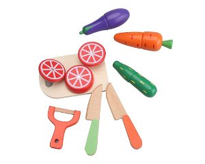 Mac Toys Zelenina - dřevěná, krájecí