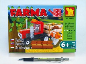  Stavebnice Dromader Farma 28301 93ks v krabici 18,5x13x4,5cm