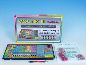 Popron Voltík III. společenská hra na baterie v krabici 40x24,5x4,5cm
