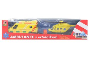 LAMPS Sada ambulance + vrtulník se světlem a zvukem