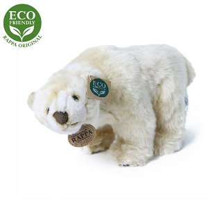 RAPPA Plyšový lední medvěd stojící 33 cm ECO-FRIENDLY