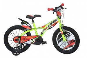 DINO Bikes Dětské kolo Dino Bikes 614-RP Raptor 14 neon yellow