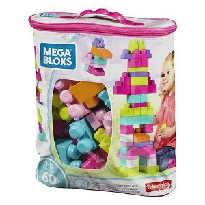 Popron Stavební kostky Mega Mattel (60 pcs) Růžový