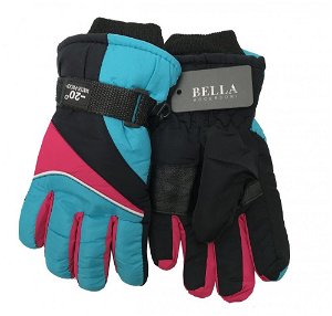 Bella Accessori Dětské zimní rukavice Bella Accessori 9009-5 světle modrá