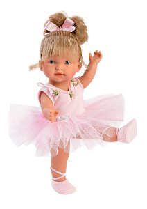 Llorens 28030 VALERIA BALLET - realistická panenka s celovinylovým tělem - 28 cm