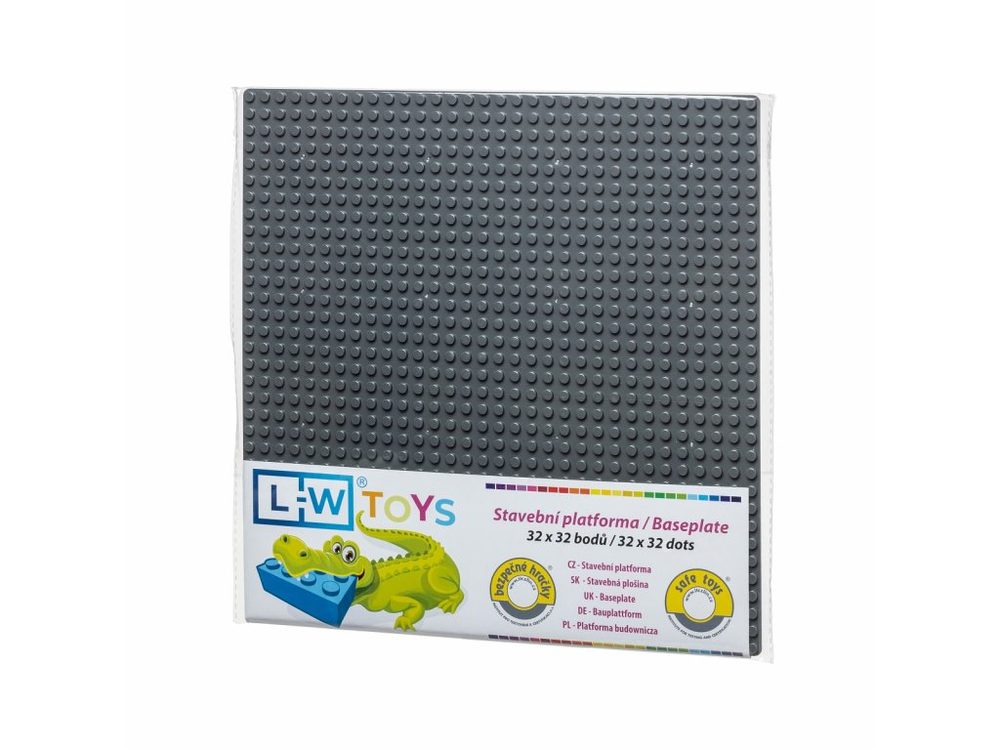 L-W Toys Základová deska 32x32 tmavě šedá