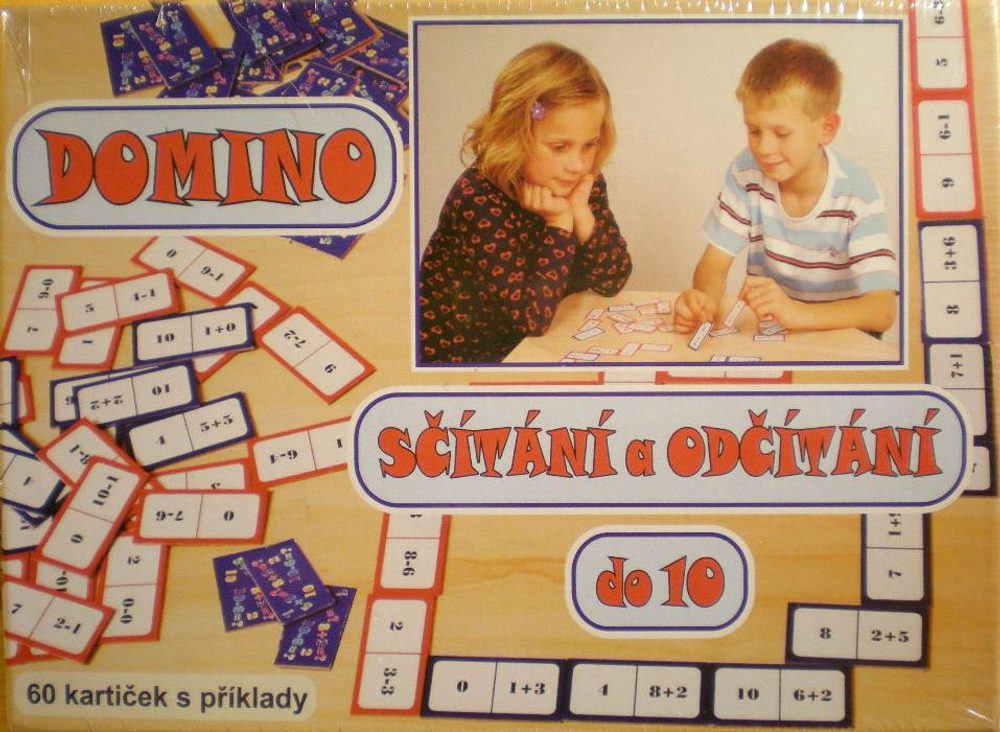 Popron Domino sčítání a odčítání do 10 - 60 ks