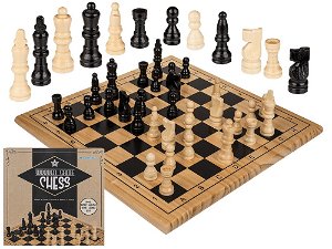 Popron Dřevěná stolní hra, šachy, cca 28,5 x 28,5 cm,