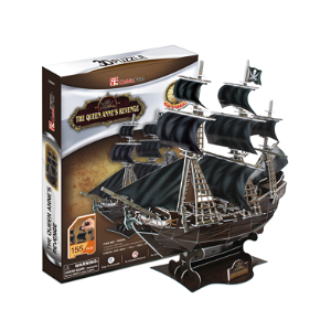 CubicFun 3D puzzle Pirátská loď Queen Anne´s Revenge 155 ks