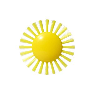 PLUI Brush Sunny multifunkční hračka Slunce