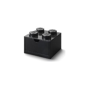 LEGO stolní box 4 se zásuvkou - černá