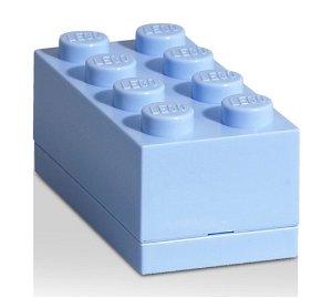 LEGO Mini Box 46x92x43mm - světle modrý