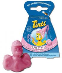 Tinti - Mýdlo ve tvaru chobotničky - růžové, modré