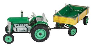 Traktor Zetor s valníkem zelený
