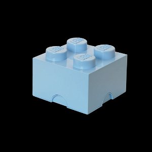 LEGO úložný box 4 250 x 250 x 180 mm - světle modrá