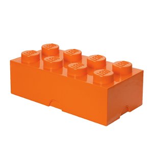 LEGO úložný box 8 250 x 500 x 180 mm - oranžová