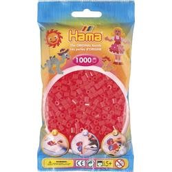Hama Neonové červené korálky - 1000 ks MIDI