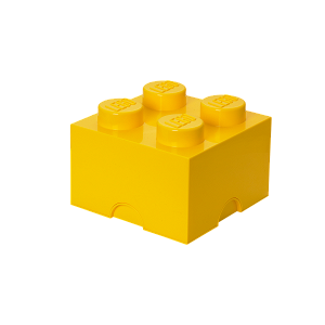 LEGO úložný box 4 250 x 250 x 180 mm - žlutá