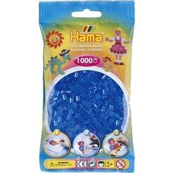 Hama Průhledné modré korálky - 1000 ks MIDI
