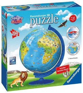 Ravensburger 3D Puzzleball globus se zvířátky 180 dílků