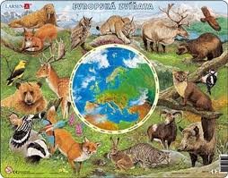 Puzzle Zvířata Evropy
