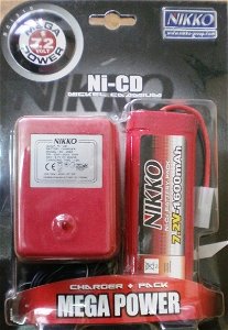 Maxi bateriový balík s nabíječkou 7,2V- NIKKO