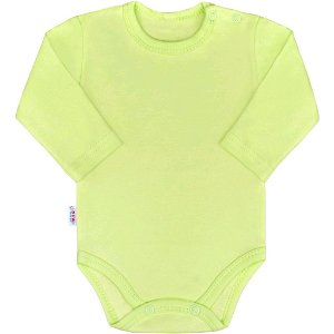 NEW BABY Kojenecké body s dlouhým rukávem New Baby Pastel zelené 86 100% bavlna 86 (12-18m)