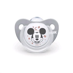 NUK dudlík Trendline NUK Disney Mickey Minnie šedé Box Plast/Silikon 0-6 m