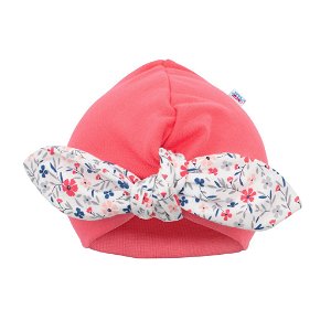NEW BABY Dívčí čepička turban For Girls 100% Bavlna 62 (3-6m)