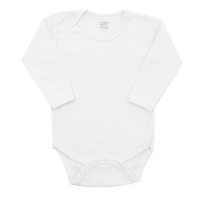 NEW BABY Luxusní body dlouhý rukáv New Baby - bílé 56 100% bavlna 56 (0-3m)