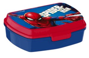 EUROSWAN Box na svačinu Spiderman blue Plast, 16x11x6 cm