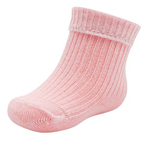 NEW BABY Kojenecké bavlněné ponožky růžové 56 Bavlna/Polyamid/Elastan 56 (0-3m)