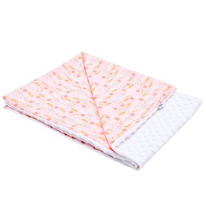 NEW BABY Dětská deka z Minky Harmony růžová Bavlna/Polyester/Antialergické vlákno 70x100 cm