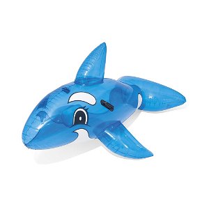 BESTWAY Dětský nafukovací delfín do vody s držadly modrý Bavlna/Polyester/Antialergické vlákno 157x94 cm