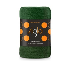 FARO Deka mikroplyš super soft lahvově zelená Polyester, 130/170 cm