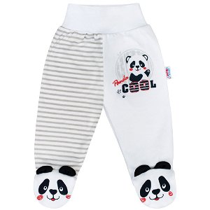 NEW BABY Kojenecké polodupačky Panda 56 100% bavlna 56 (0-3m)