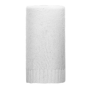 NEW BABY Bambusová pletená deka bílá Bambus/Bavlna 100x80 cm