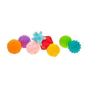 Akuku Sada senzorických hraček 8 ks balónky guma 7 cm