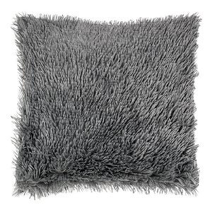Bellatex Povlak na polštářek s dlouhým vlasem TMAVĚ ŠEDÝ Polyester, 40/40 cm